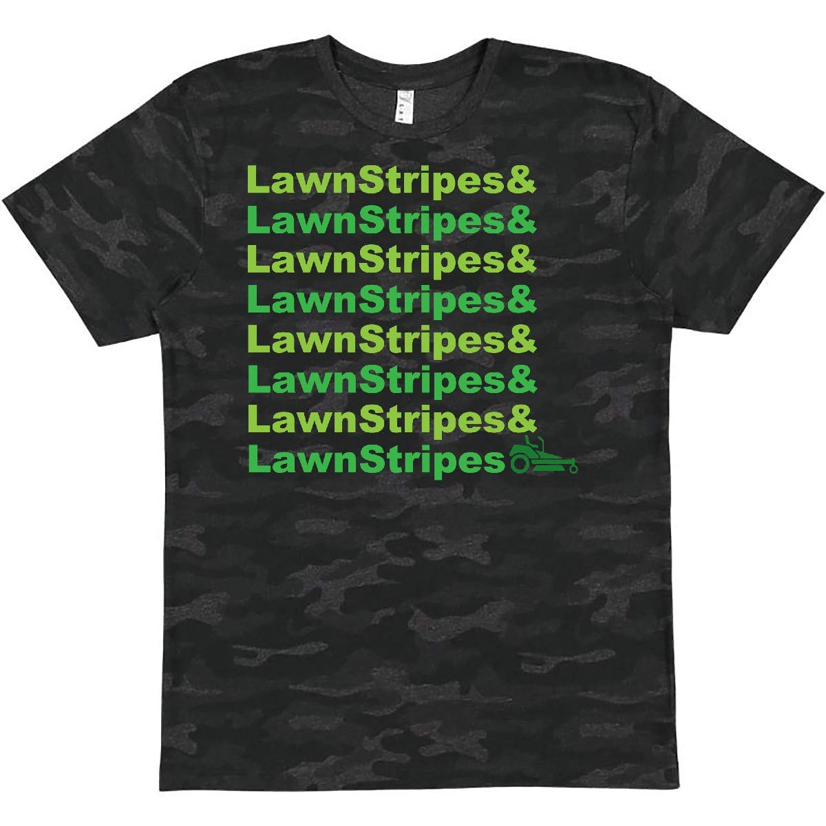 Inktastic Lawn Stripes & Zero Turn Mower Graphic T-Shirt for Men | Funny Lawn Care & Gardening Apparel | Perfect for Mowing, Landscaping & Outdoor Work