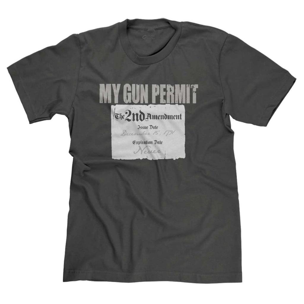 2nd Amendment Gun Permit Men's T-Shirt - Patriotic Concealed Carry Apparel for Shooting Range & Outdoor Activities | FreshRags