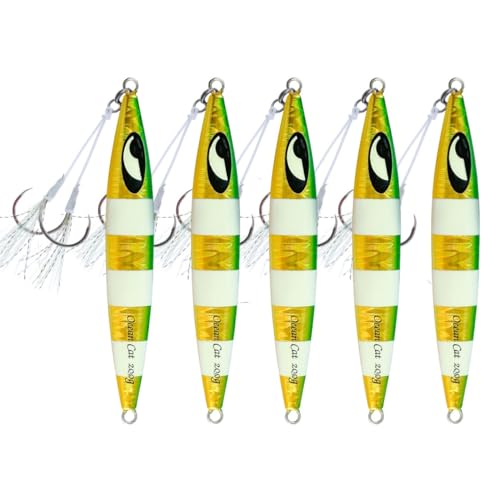 5 pcs Green&Gold