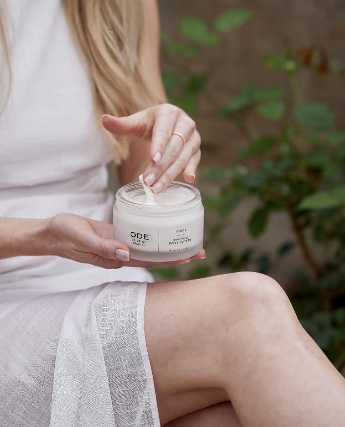 McEvoy Ranch Unscented Whipped Body Butter 2-Pack - Organic Shea & Cocoa Butter Moisturizer with EVOO for Dry Skin - Skin Brightening & Firming Body Cream for Daily Hydration & Night Care