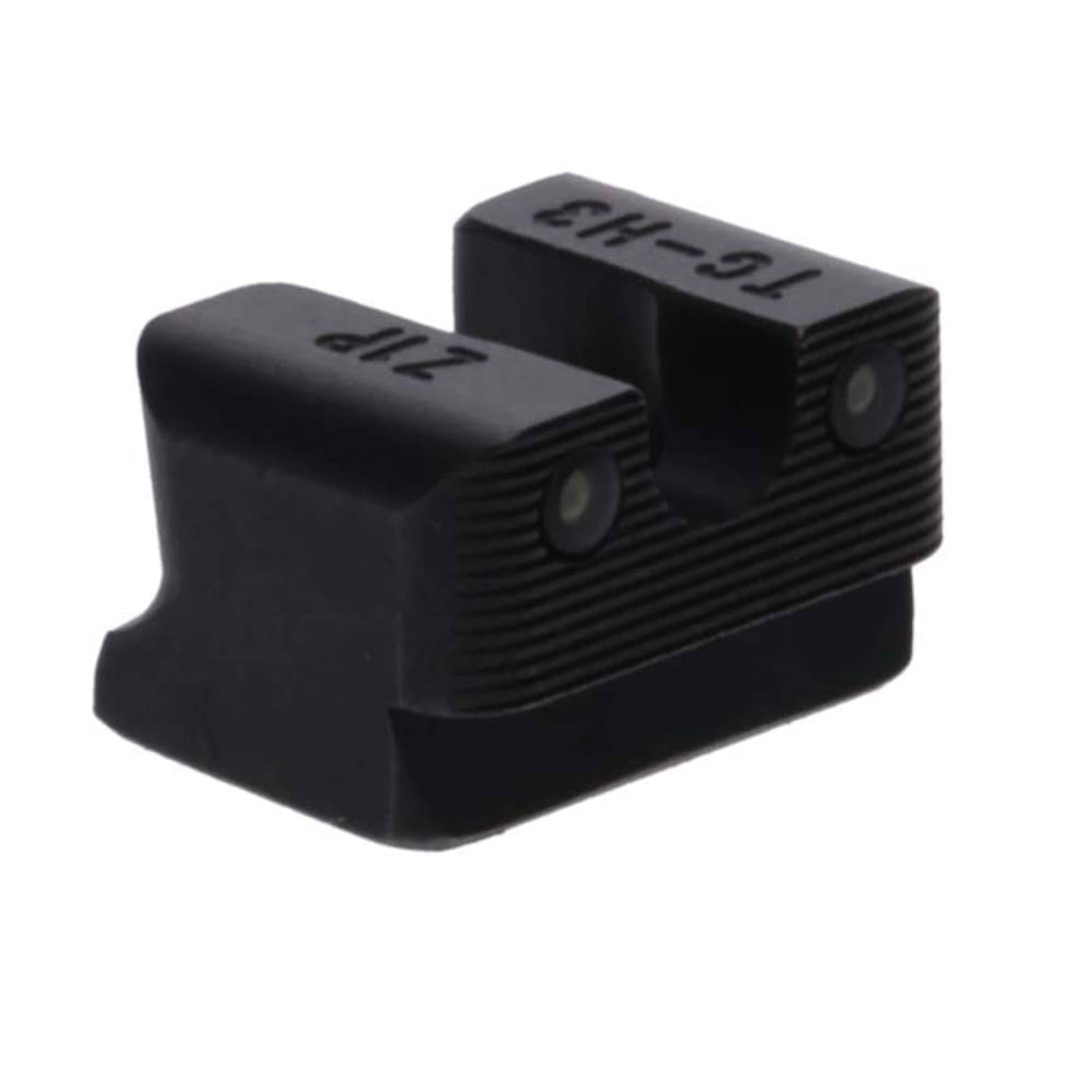 TRUGLO Tritium Handgun Night Sights - Front & Rear Sights with Orange Rings & Green Glow Dots for CZ 75 Pistols (2 Pack) | Enhanced Low Light Visibility for Home Defense & Tactical Shooting