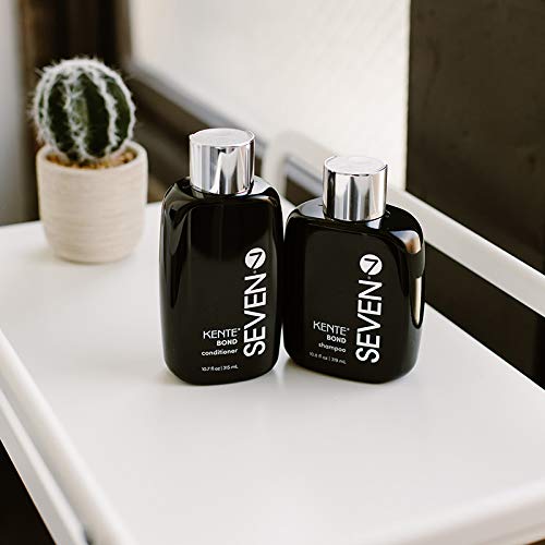 SEVEN Haircare KENTE BOND Repairing Conditioner for Split Ends & Damaged Hair - Sulfate Free, Cruelty Free with Amino Acid Complex, Guar Gum & Vitamin B5 - For Men & Women - Made in USA - Perfect for Daily Hair Repair & Hydration
