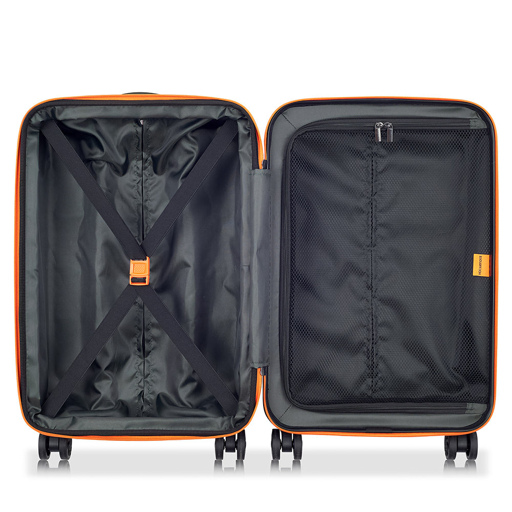 Delsey Paris Securitech® Citadel DY40058 76cm 4 Double Wheel Spinner Luggage - Green | Durable Expandable Suitcase for International Travel & Business Trips
