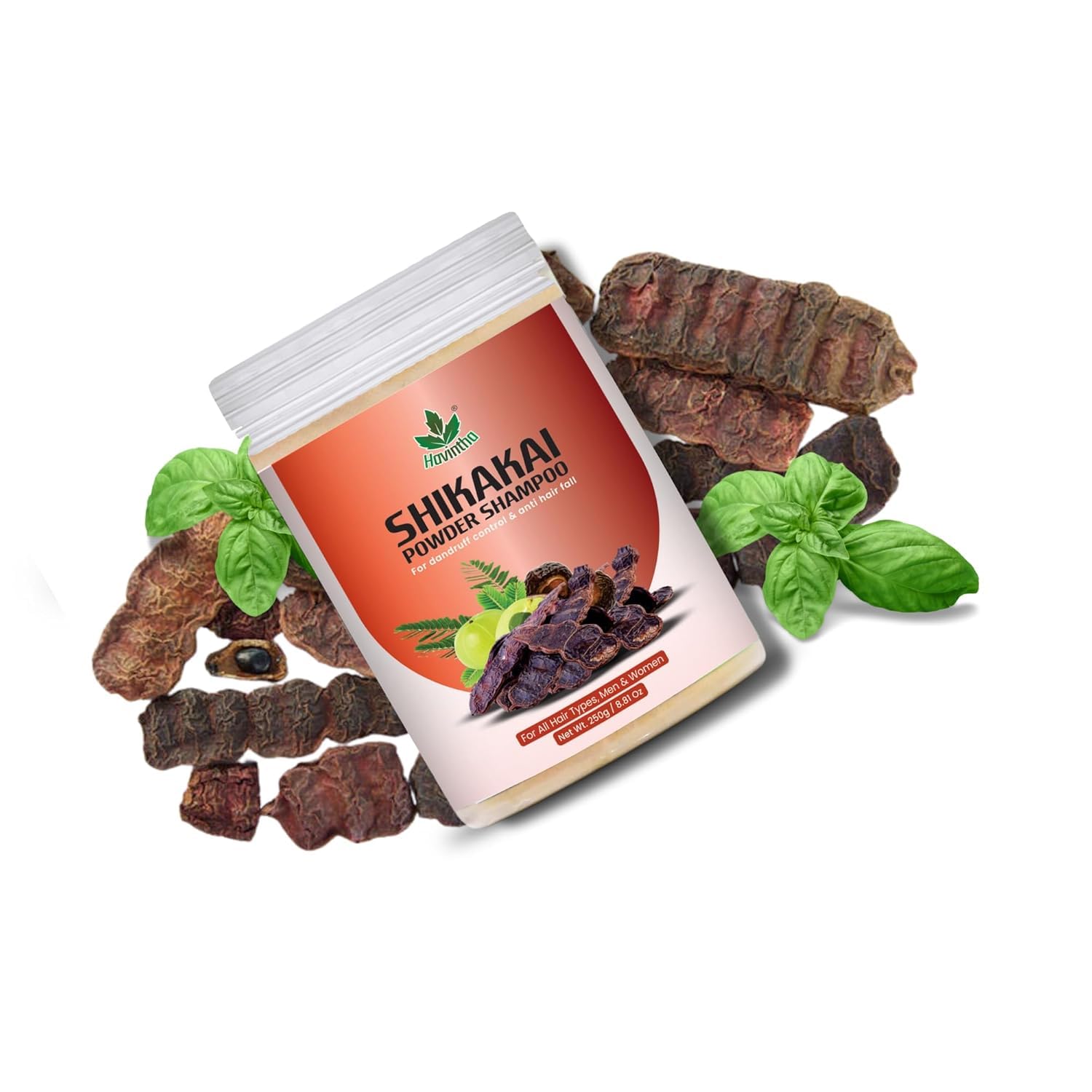 Organic Shikakai Powder Hair Shampoo 250gm - Natural Ayurvedic Shampoo for Men & Women, All Hair Types - Promotes Hair Growth & Reduces Dandruff - Perfect for Daily Hair Care & Scalp Nourishment