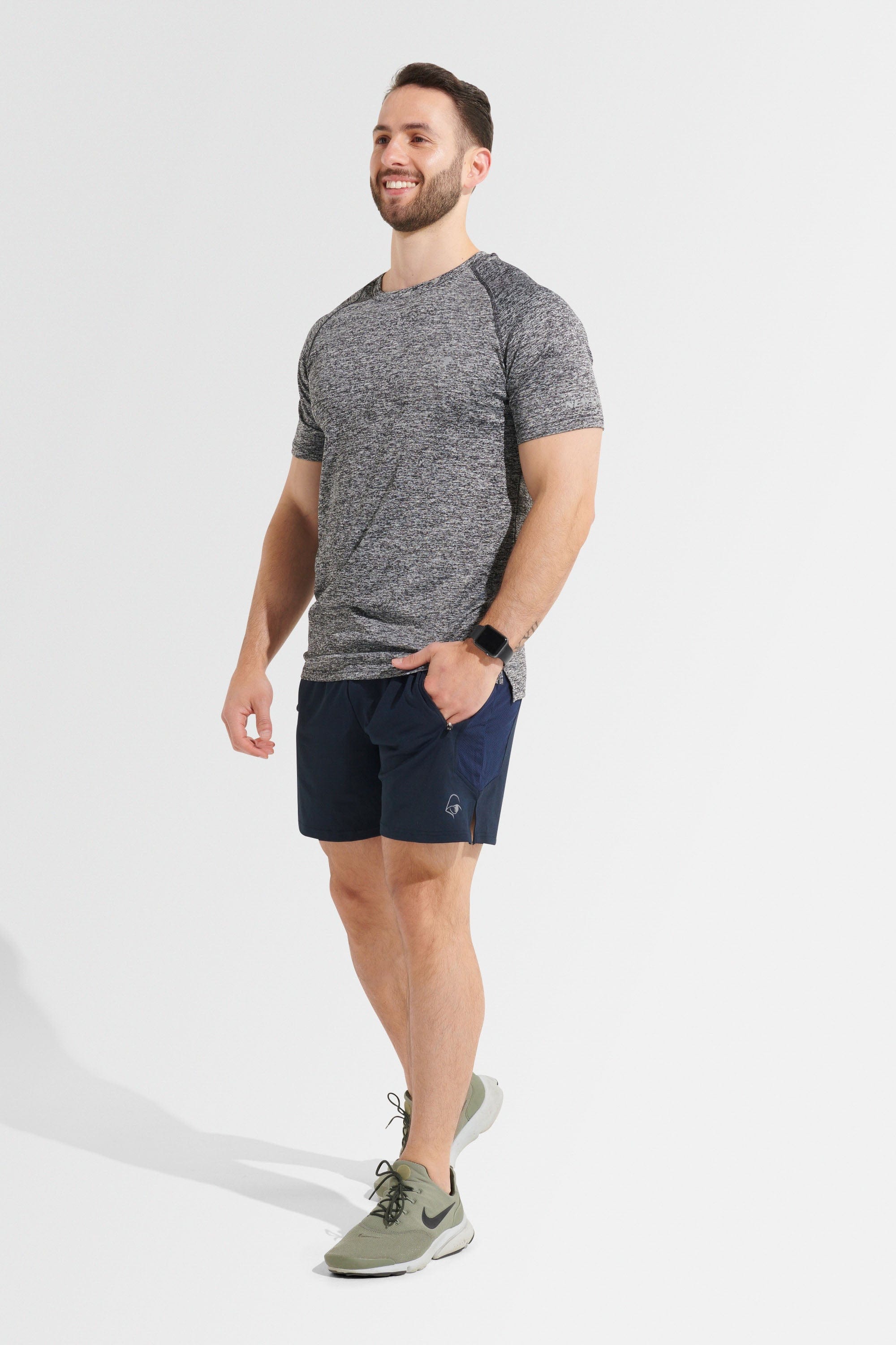 Stylish Navy Blue Intricate Shorts for Men & Women - Perfect for Casual Wear, Summer Outfits, and Beach Vacations