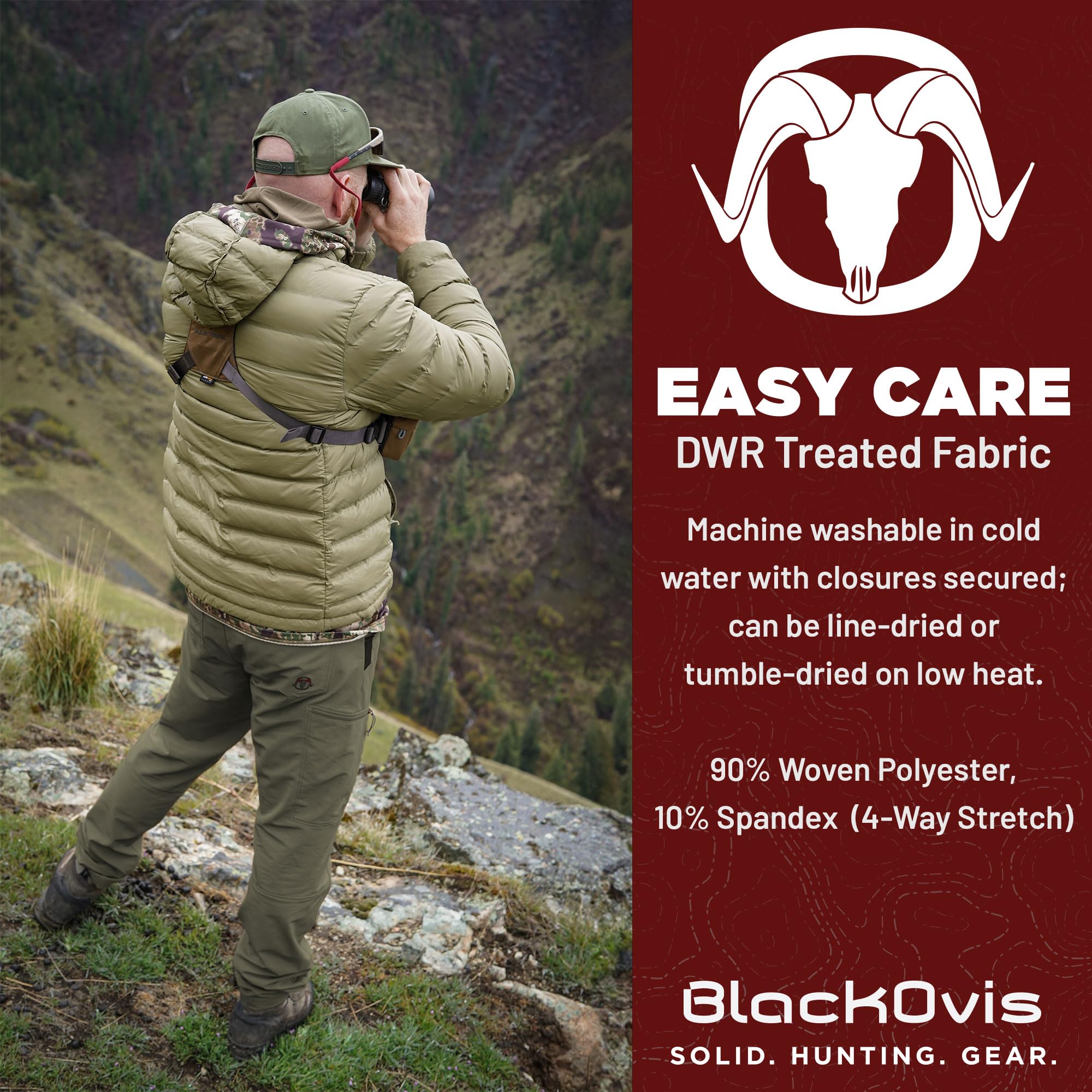 Granite Peak Midweight Hiking Pants for Men - Durable Outdoor Adventure Pants - Perfect for Hiking, Camping & Trail Running
