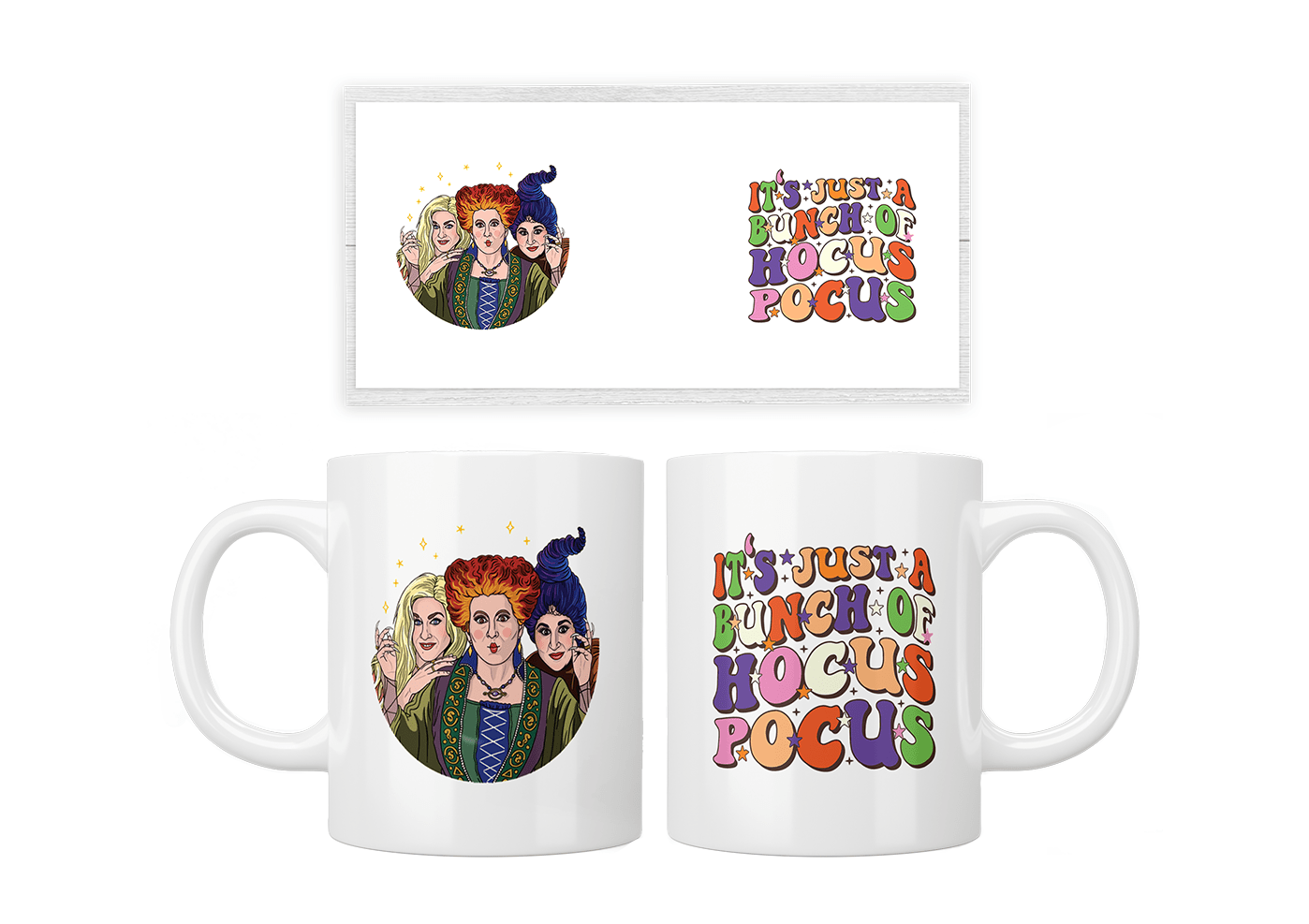 Halloween Hocus Pocus Mug - Cute Witch Themed Coffee Cup for Spooky Season - Perfect for Halloween Parties, Gifts & Witch Lovers