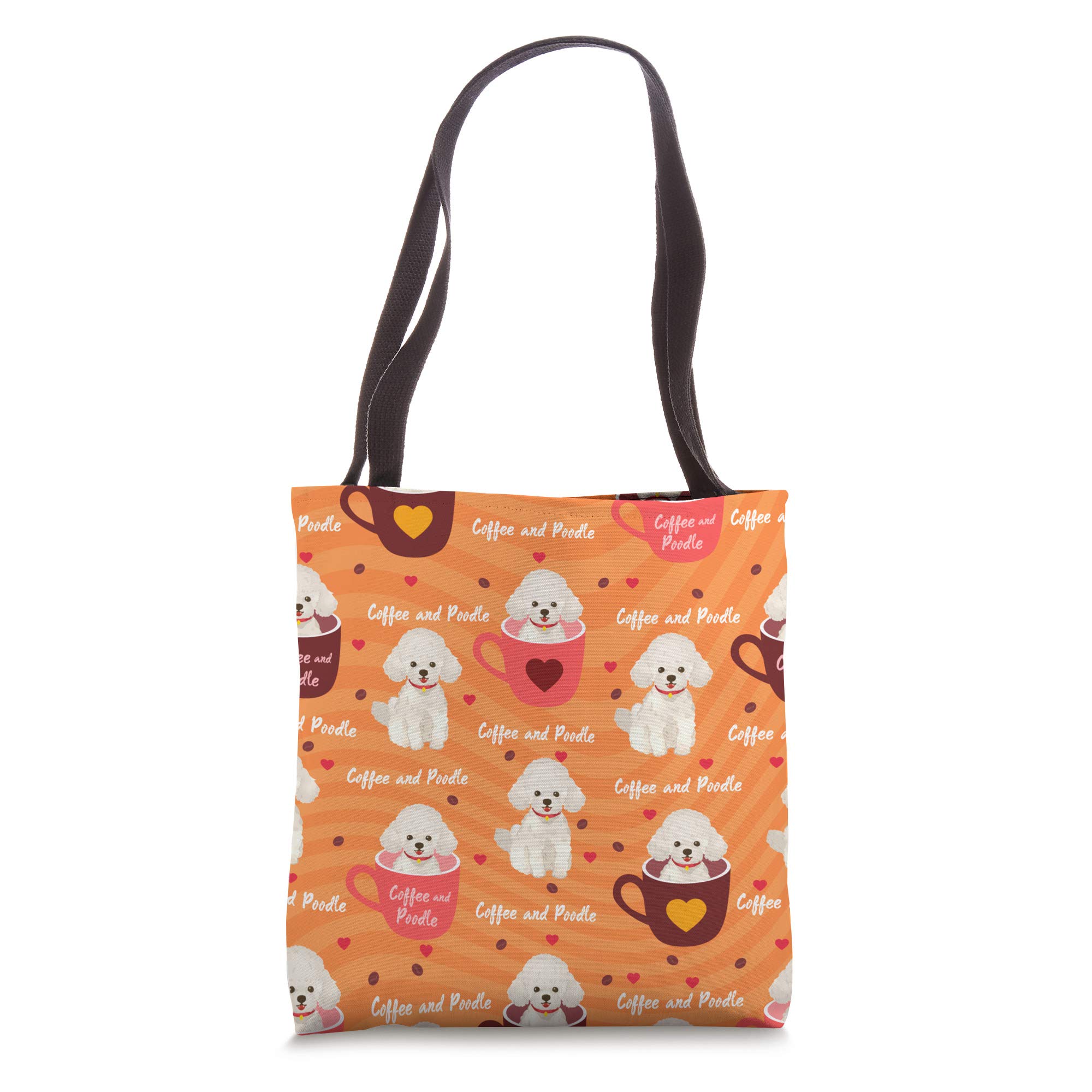 Poodle Coffee Cups - Cute Poodle Dog Owner Gift Tote Bag for Poodle Lovers | Perfect for Coffee Shops, Dog Parks & Gifts for Poodle Owners
