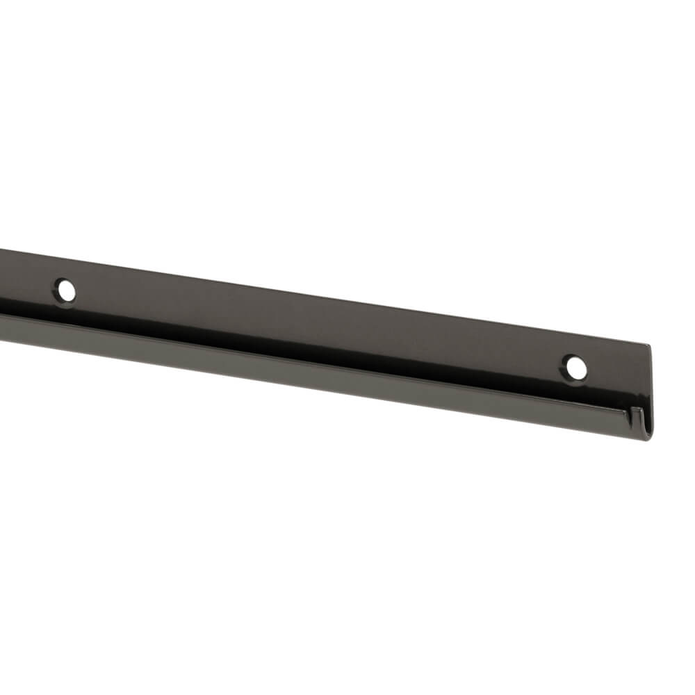 Elfa Top Track 90-Inch Closet Organizer System - Graphite Finish for Home & Office Storage Solutions