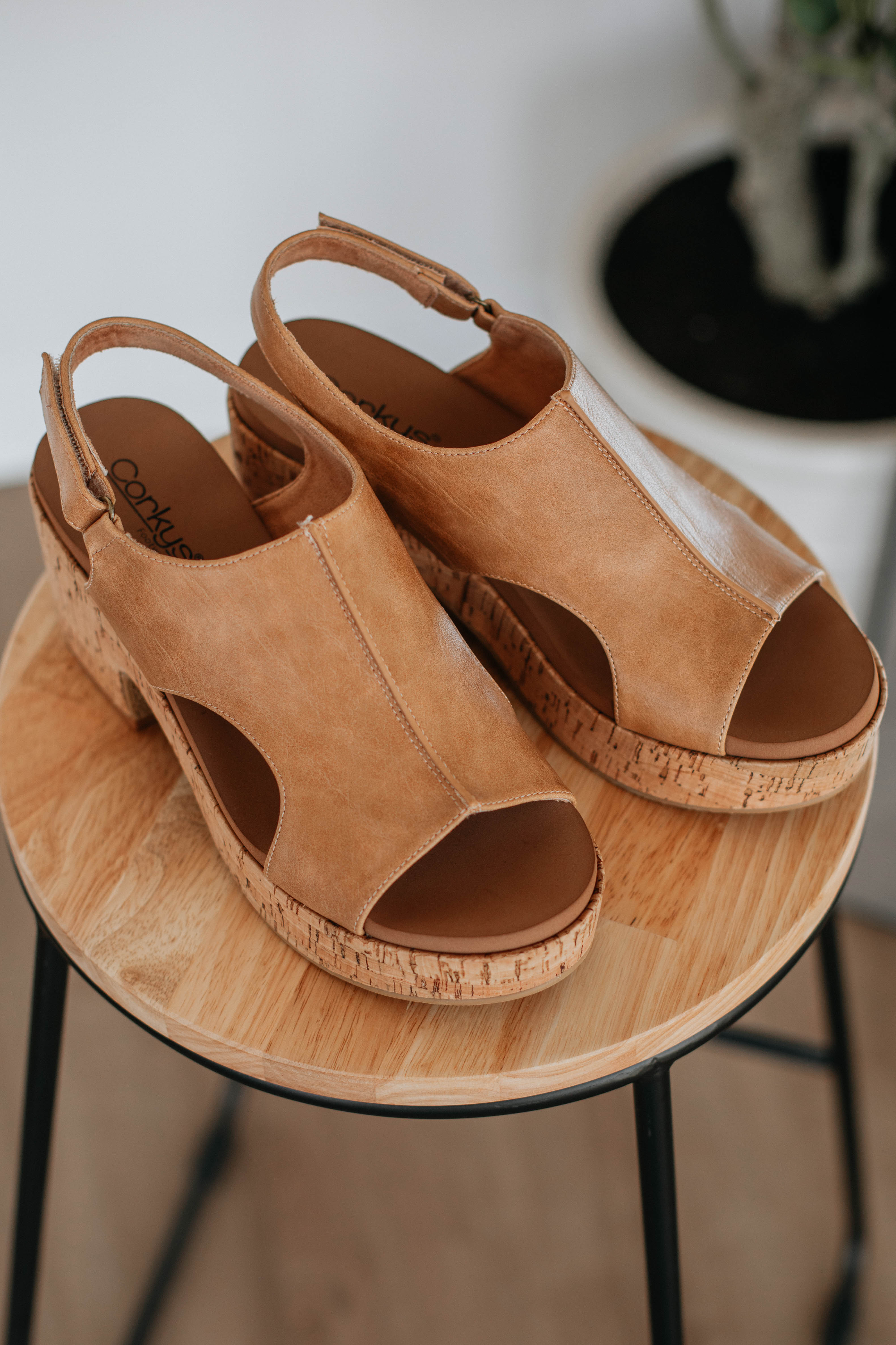 Before We Begin Women's Chunky Heels in Caramel - Stylish Block Heel Pumps for Office, Party & Special Occasions