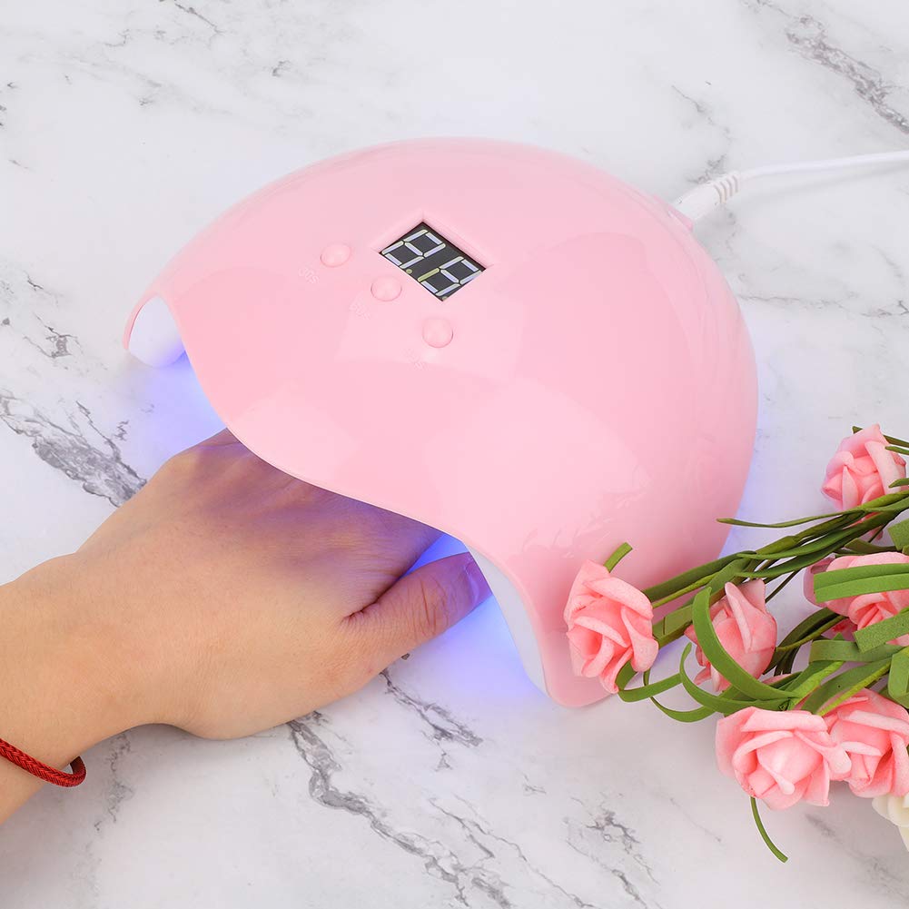 UBERSWEET® UV LED Nail Dryer with Intelligent Timing & Auto Sensor, Dual Light Source for Gel Polish Curing - Perfect for Home Manicures & Salon Use (Includes USB Cable)