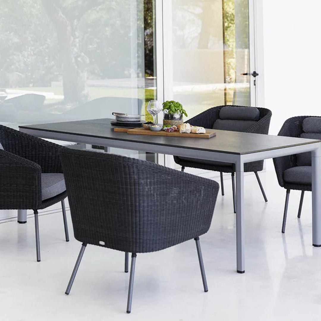 Outdoor Dining Table - Waterproof & Weather-Resistant Patio Table for Garden, Backyard, and Poolside Use