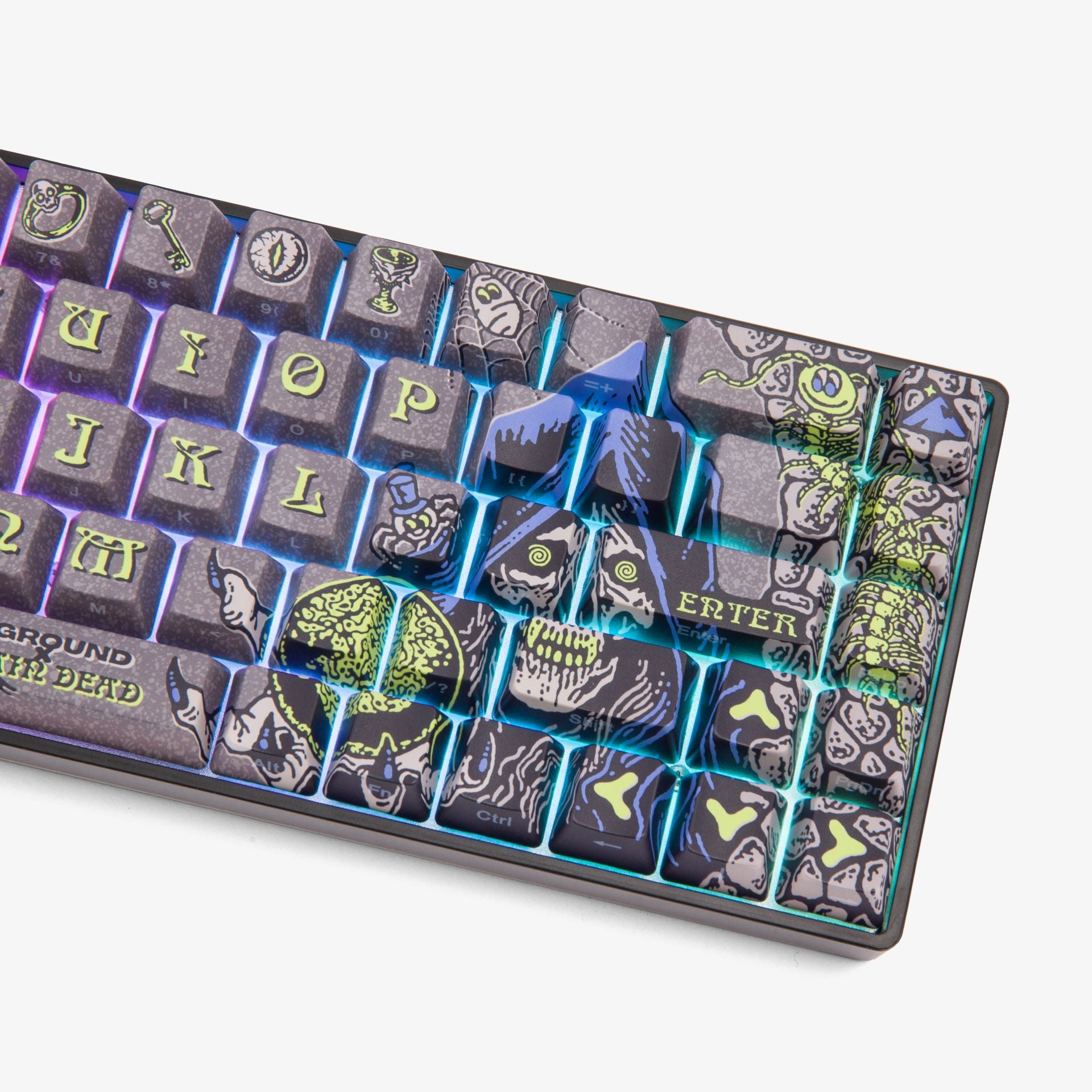 Brain Dead x HG Basecamp 65% Mechanical Keyboard - Compact Wired Gaming Keyboard for PC/Mac - Perfect for Esports, Office Work & Typing Enthusiasts