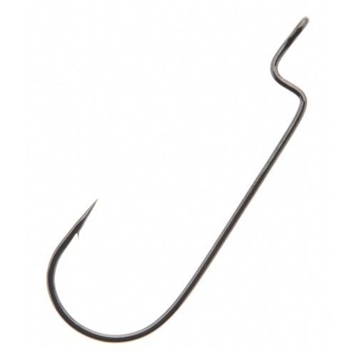 Gamakatsu Offset Shank Worm Hooks Round Bend - Premium Fishing Hooks for Bass, Trout & Freshwater Fishing - Ideal for Soft Plastic Worms & Lures