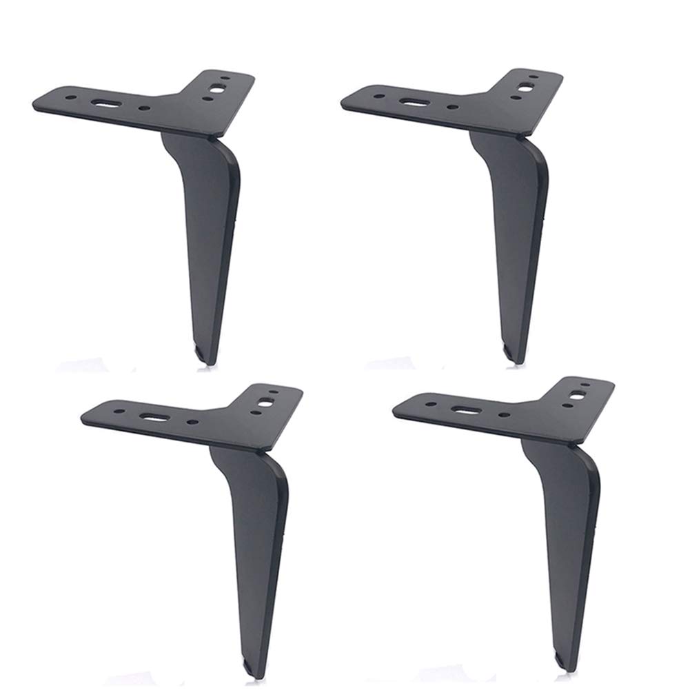 4 Pack Heavy Duty Metal Furniture Legs for Sofa, TV Cabinet, Table - 15cm & 20cm Height Options with Screws Included | DIY Replacement Parts for Industrial Style Home Decor & Office Furniture