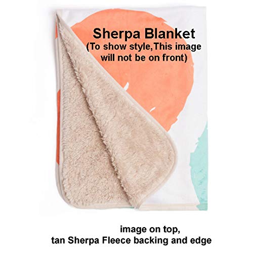 Trippy Mushroom Blanket - Psychedelic Sherpa Throw Blanket 60