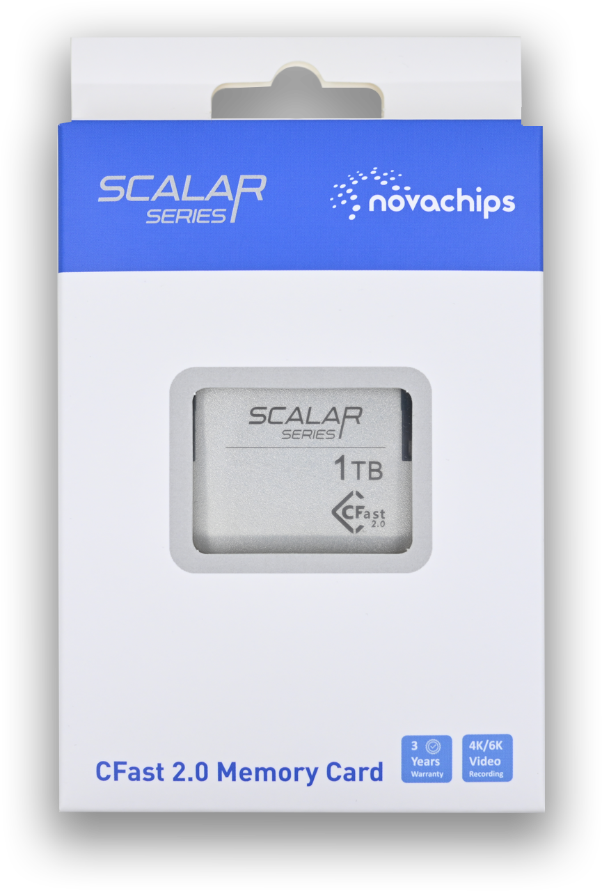 Novachips 1TB CFast 2.0 Memory Card - High-Speed Professional Photography & 4K Video Storage for DSLR Cameras and Drones