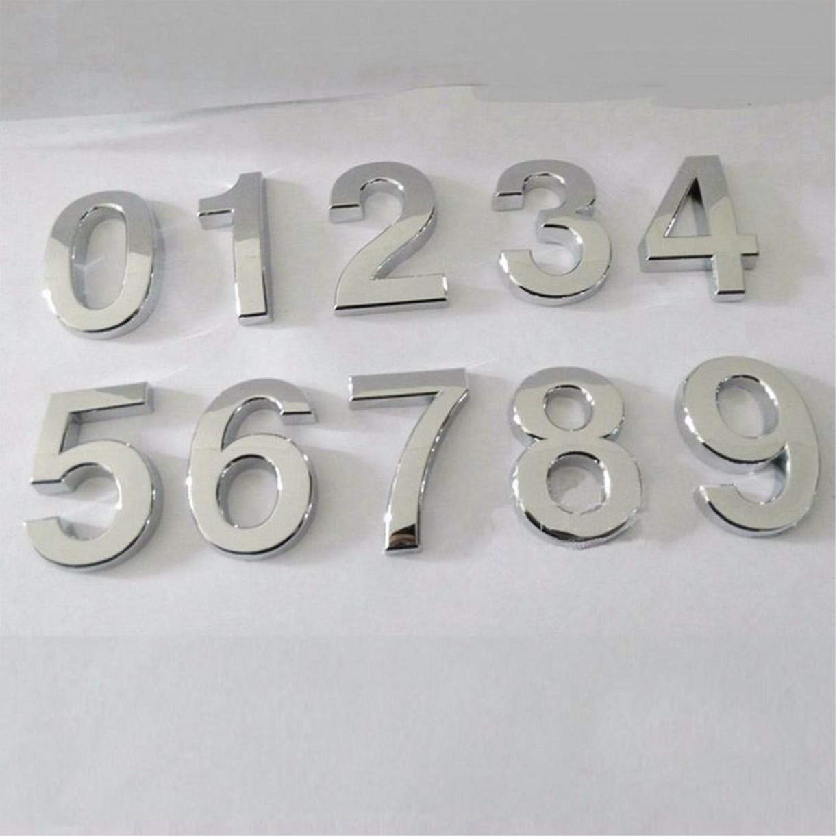 Self Adhesive Door House Numbers & Street Address Plaques - Durable Mailbox Signs for Residence, Easy to Install - Perfect for Home, Apartment, and Business Address Marking