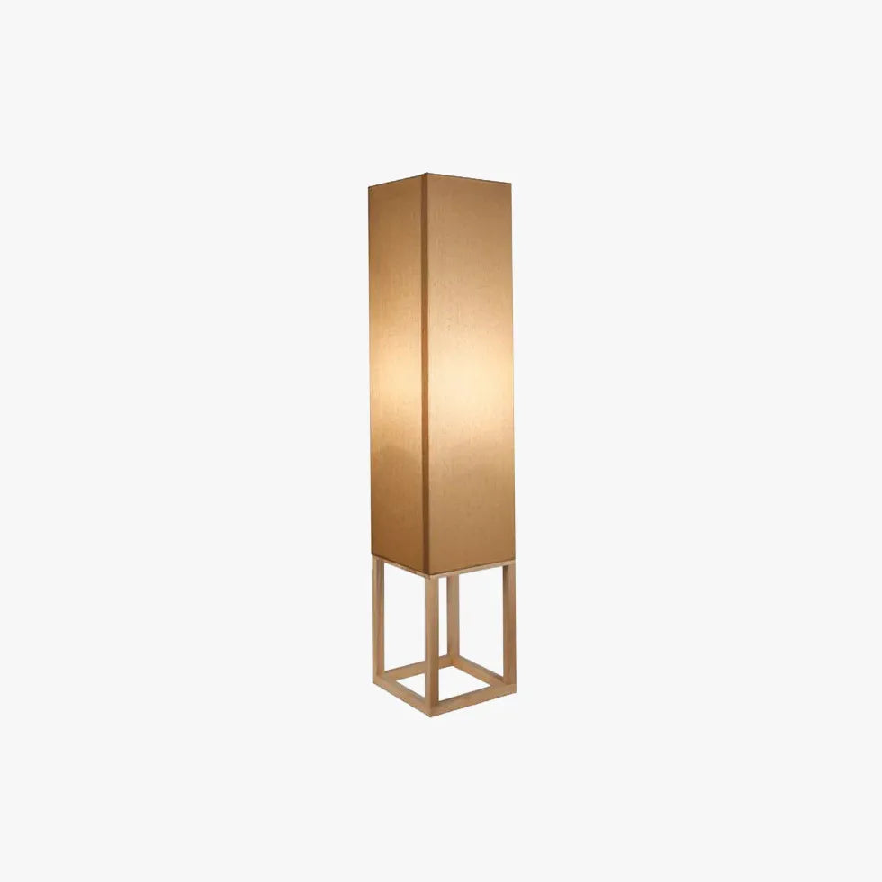 Modern Rectangular Fabric Floor Lamp - Stylish Living Room & Bedroom Lighting for Home Decor