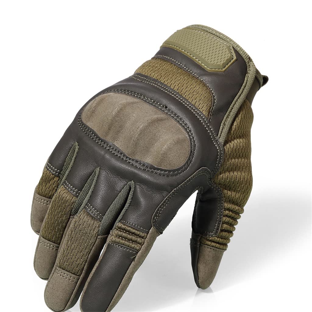 Touchscreen PU Leather Motorcycle Gloves for Racing & Motocross - Riding Comfort & Safety
