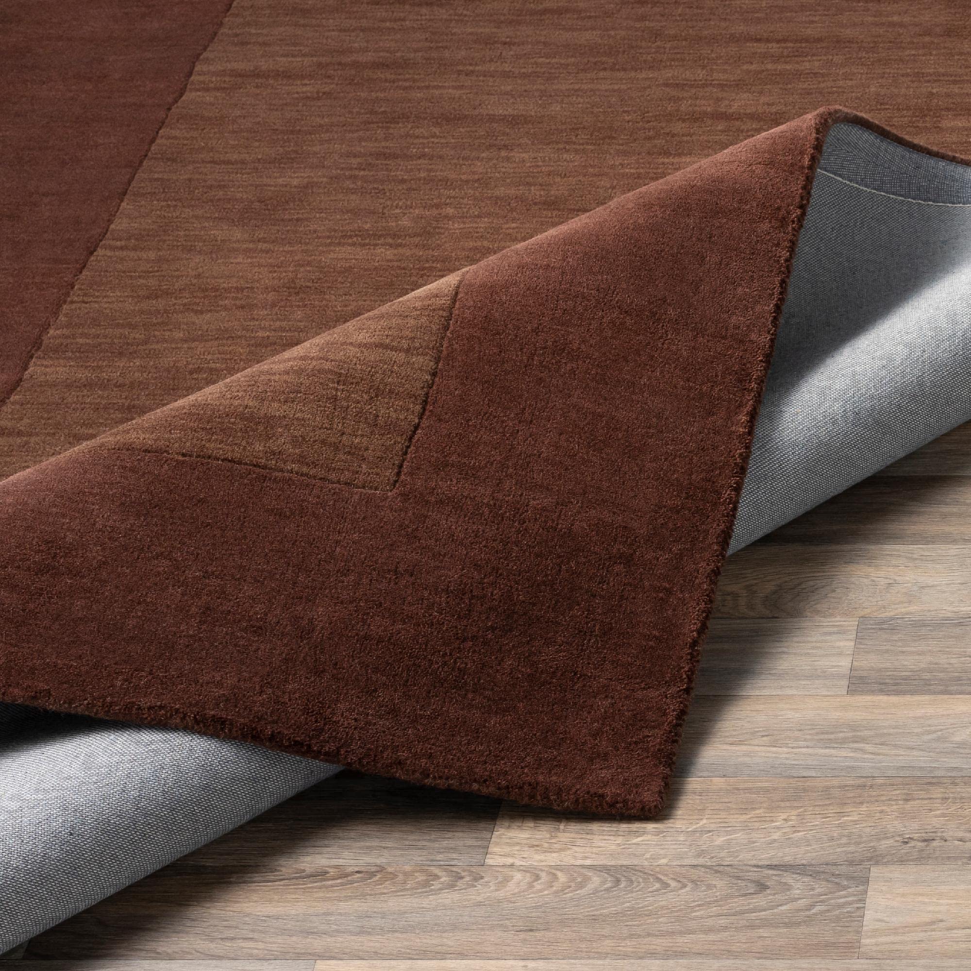 Mark&Day 10x10 Reims Modern Dark Brown Wool Square Area Rug - Soft & Durable Carpet for Living Room, Bedroom, Kitchen - Perfect for Home Decor & Cozy Spaces (9'9