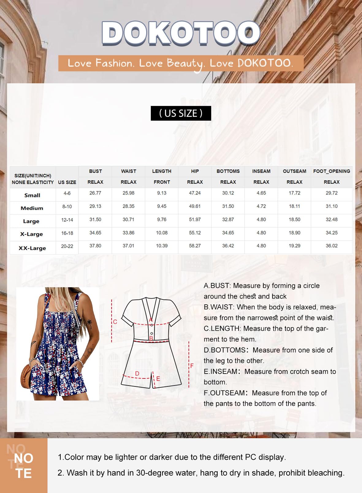 Dokotoo Women's Summer Casual Smocked Romper - Square Neck Sleeveless Loose Short Jumpsuit for Beach Vacation & Outdoor Activities | 2025 Fashion Trend