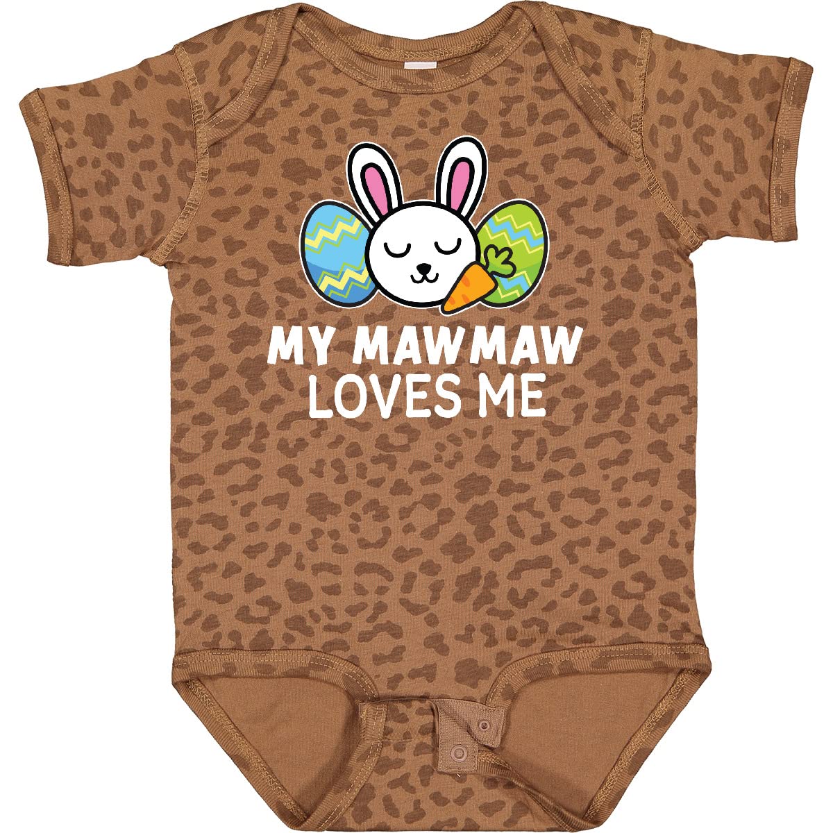 My Mawmaw Loves Me Bunny Baby Bodysuit - Easter Gift for Grandkids