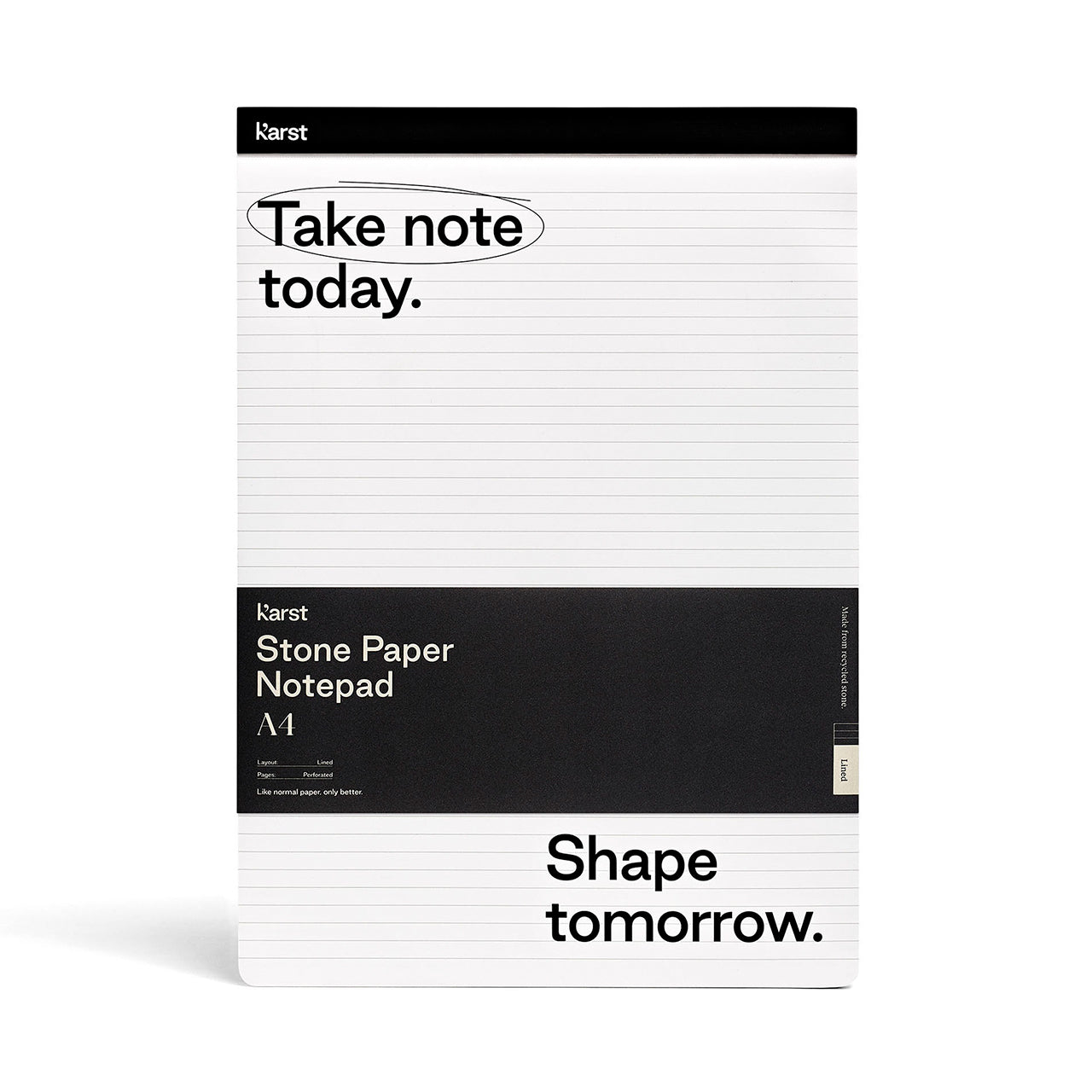 Eco-Friendly Stone Paper Notepad A4 Size - Waterproof & Tear-Resistant for Office, School & Outdoor Use