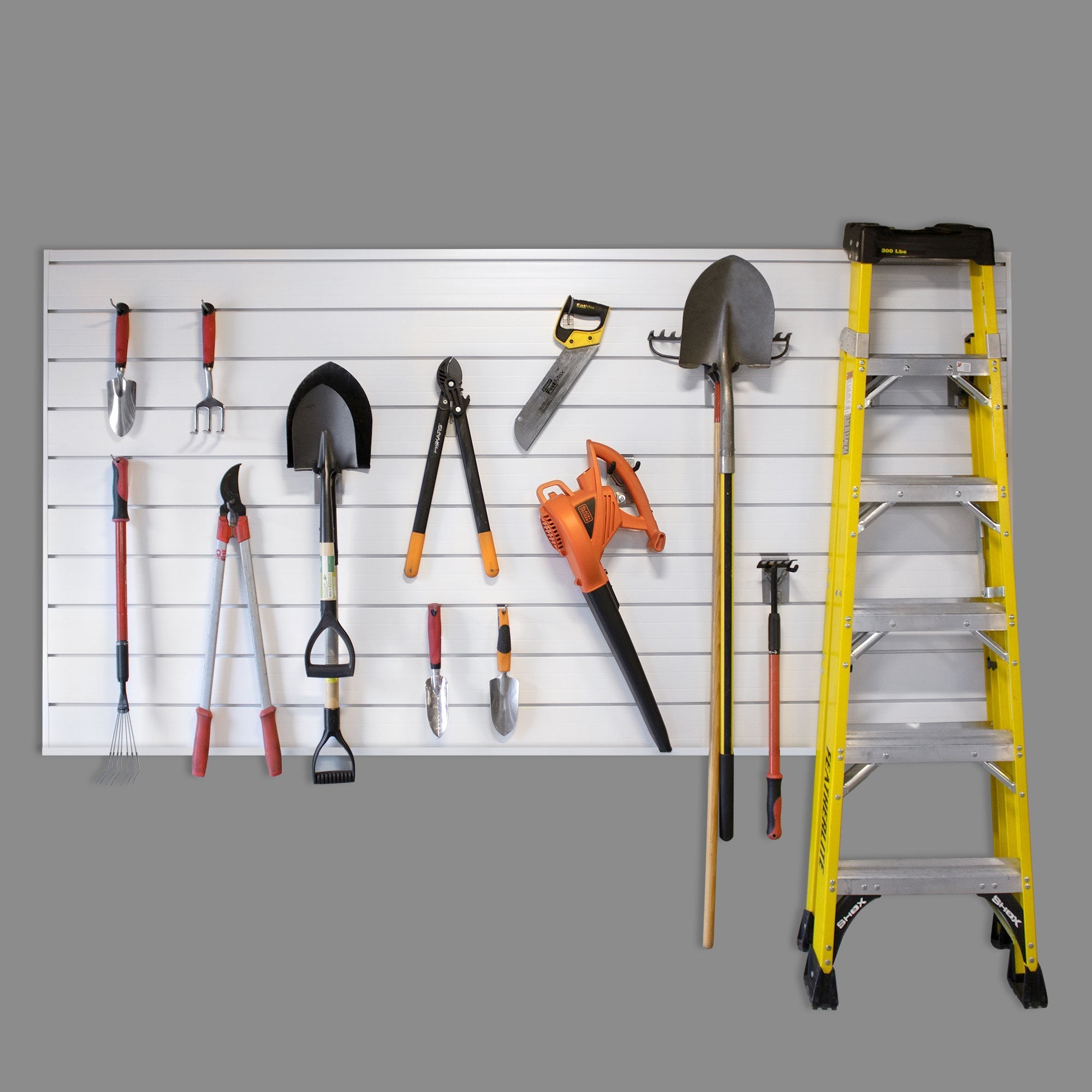 4 ft. x 8 ft. PROCORE PVC Slatwall Panel - 2 Pack (64 sq ft Total) for Retail Store Displays & Garage Organization - Durable & Easy to Install