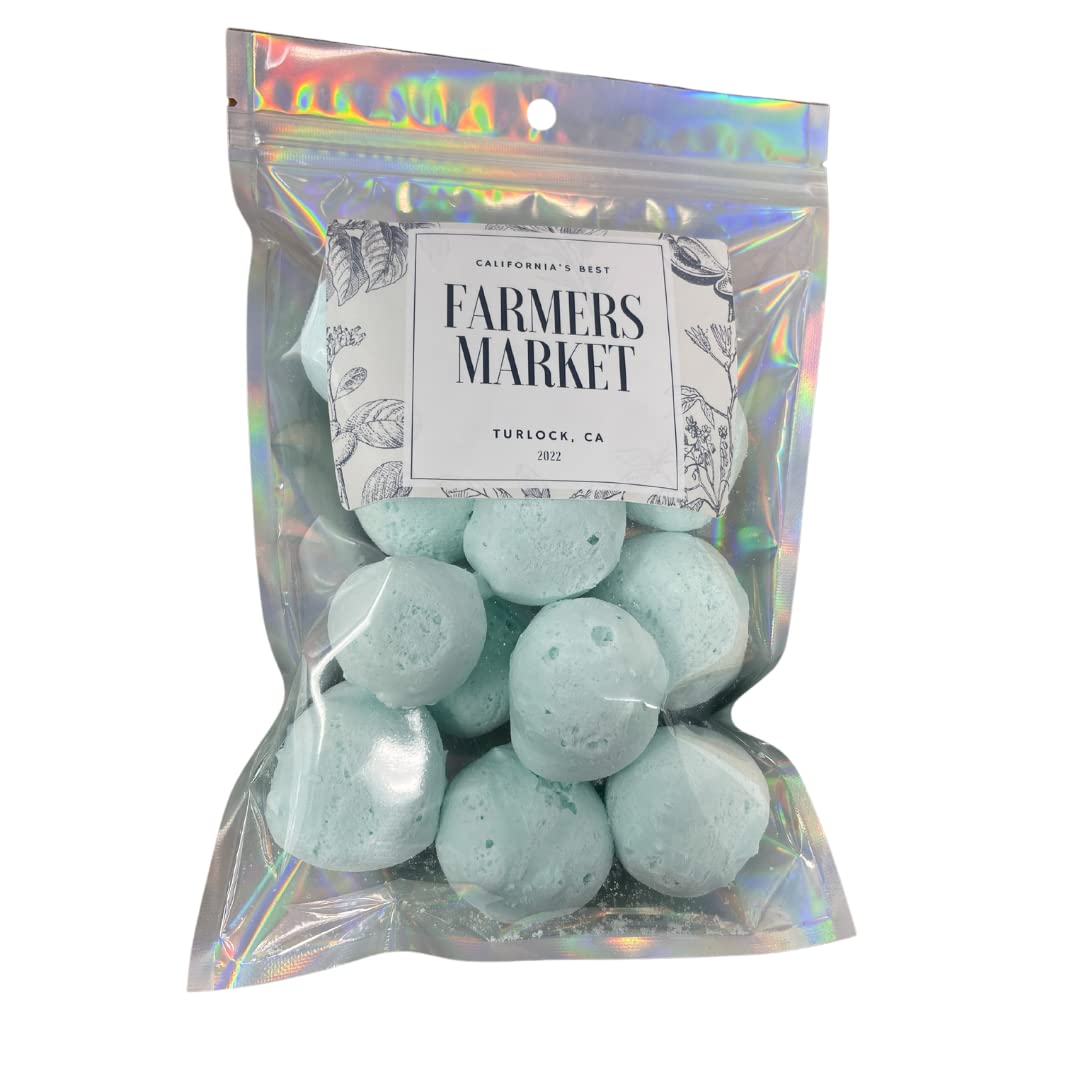 Freeze Dried Cotton Candy Taffy - Blue Whipped Candy, Fluffy Soft Texture, 2 oz - Perfect for Parties, Gifts & Sweet Snacks