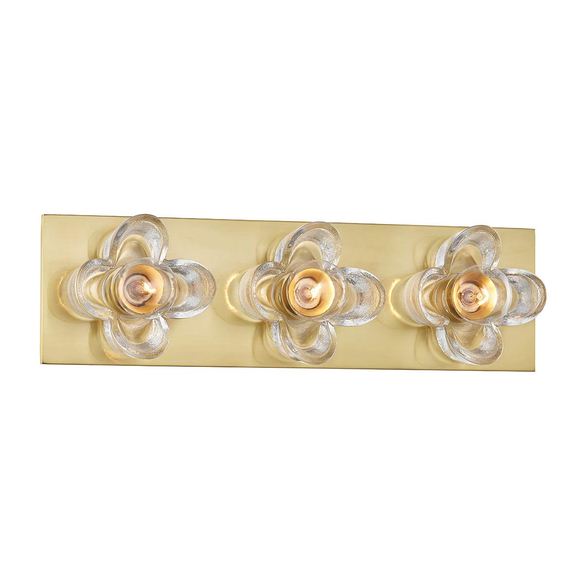 Vintage Brass Bathroom Vanity Light Fixture - 17