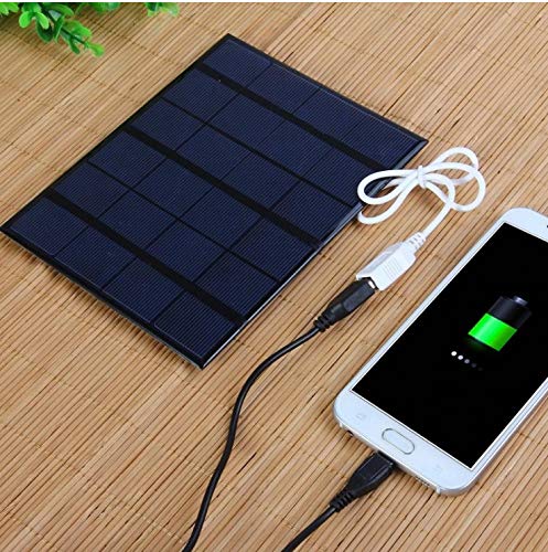 NINILADY 3.5W 6V Portable Solar Charger Panel - USB Solar Power Bank for Outdoor Camping, Hiking, Travel - Fast Charging for Phones, Tablets & Small Devices - Durable Polysilicon Solar Panel for Emergency Power Supply