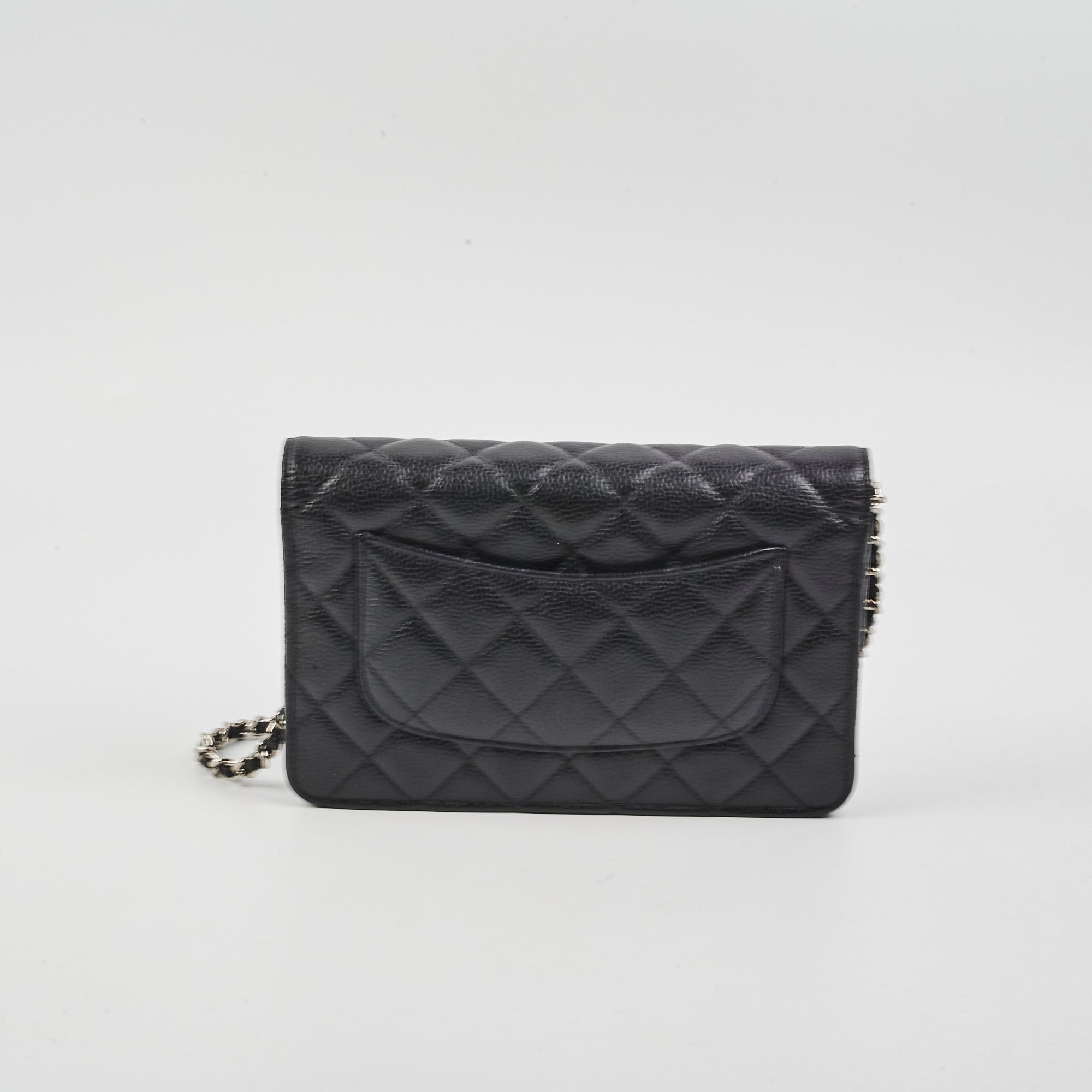 Chanel Caviar Leather Wallet On Chain WOC - Black Crossbody Bag for Women | Luxury Designer Handbag for Everyday Use & Evening Events