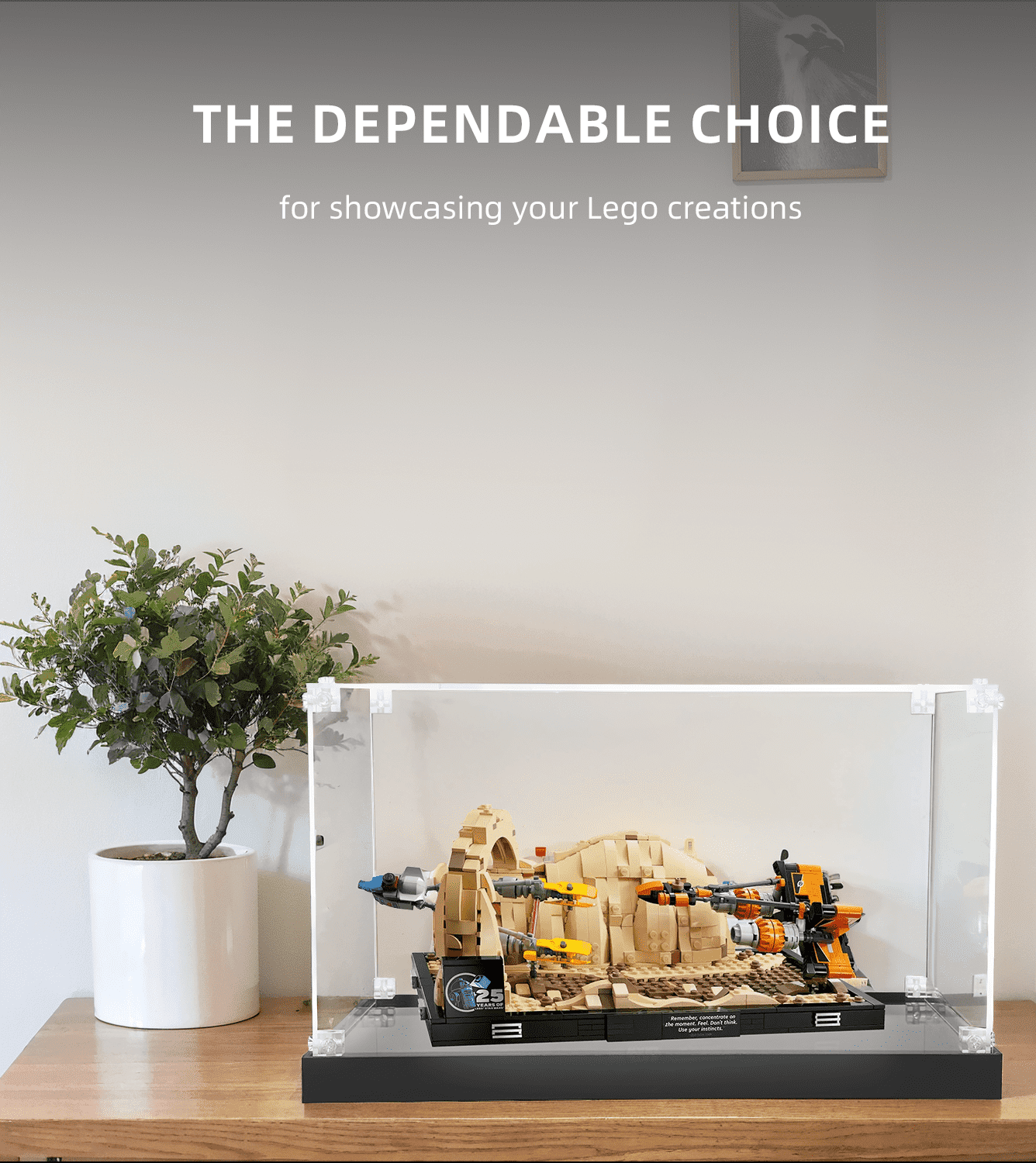 LEGO Star Wars Desert Skiff & Sarlacc Pit 75396 Display Case - Clear Acrylic Showcase for Collectible Building Set | Perfect for Home Decoration, Office Display & Gift Giving