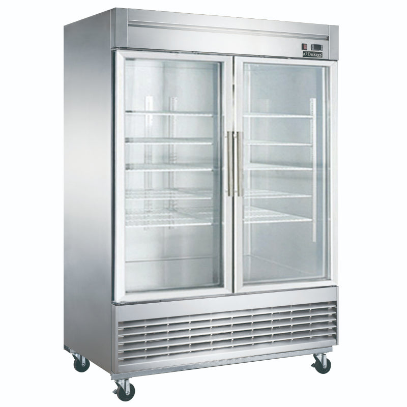 Chef AAA KF 49BG 55 2-Glass Door Reach-In Commercial Freezer 40.72 cu.ft NSF Certified for Restaurants & Catering Businesses - Perfect for Commercial Kitchens, Grocery Stores, and Food Service Establishments