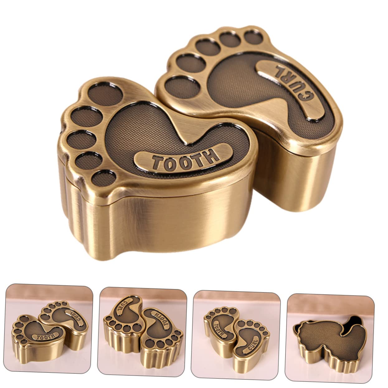 UPKOCH 8 Pcs Baby Teeth Keepsake Box - Deciduous Teeth Storage Container with Zinc Alloy Case - Perfect for Preserving First Teeth & Childhood Memories (Ideal for Parents, Gifts, and Milestone Keepsakes)