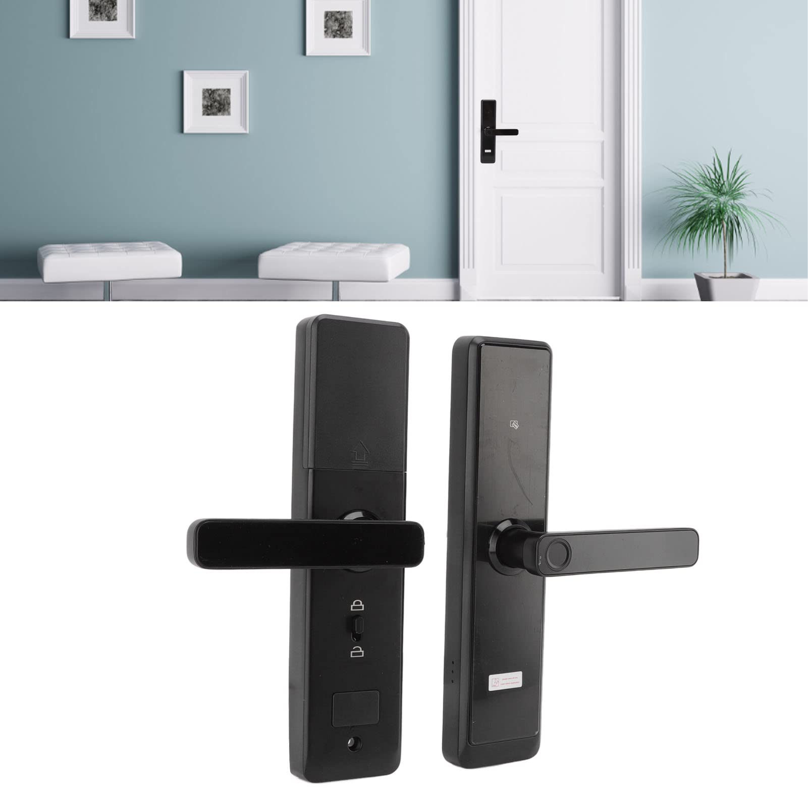 Smart Fingerprint Door Lock - Keyless Entry, Auto Locking, Anti-Theft Security for Home & Office - Works with APP Control - Perfect for Apartments, Vacation Homes & Airbnb Rentals