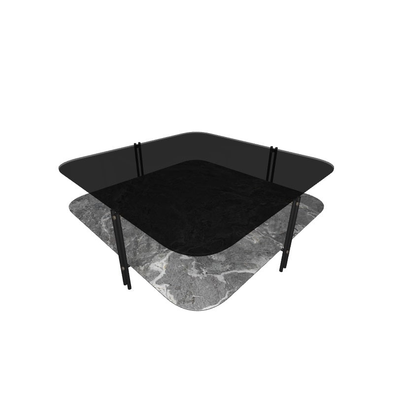 Modern Biplane Coffee Table - Industrial Style Wooden & Metal Living Room Furniture for Small Spaces - Perfect for Apartments, Lofts & Home Decor