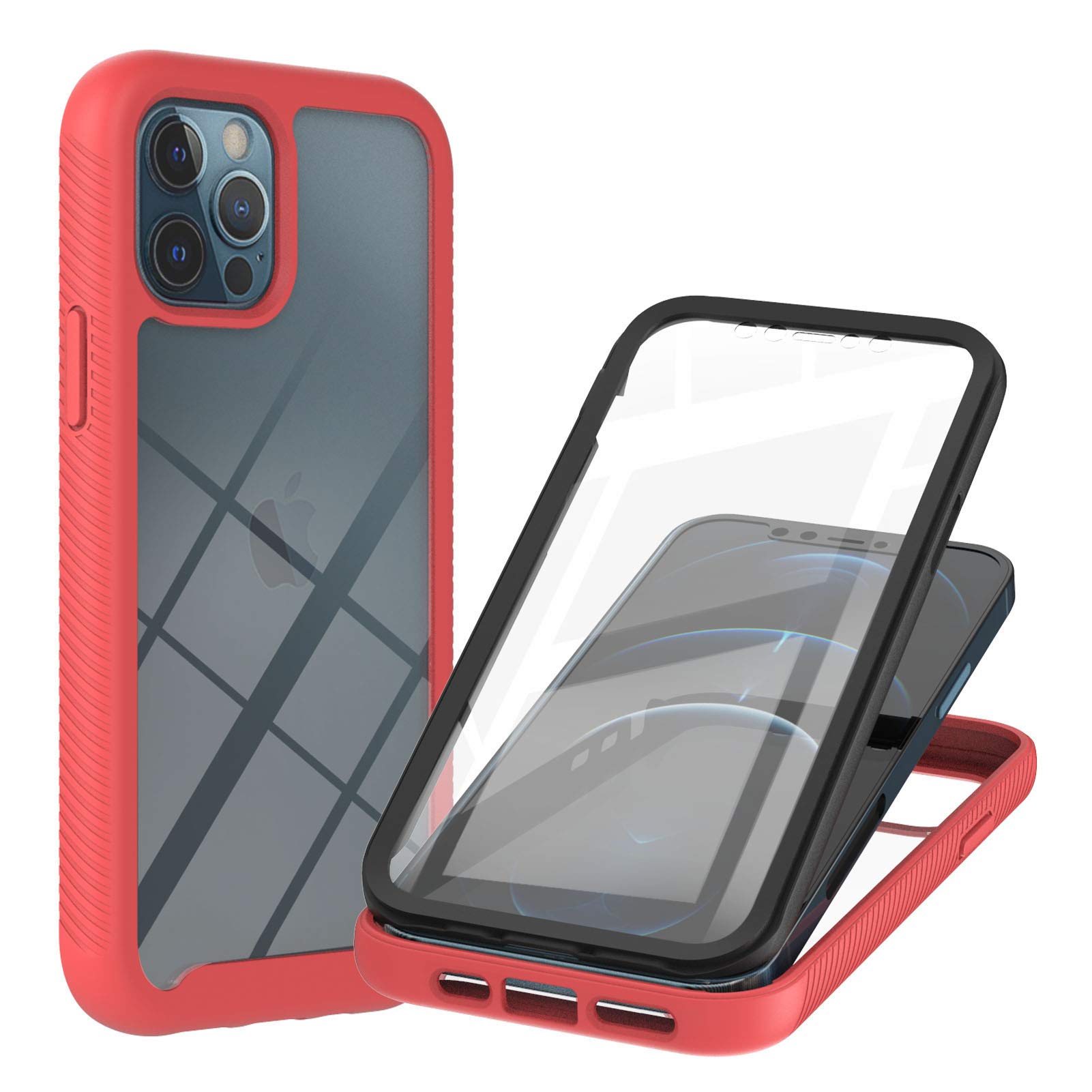 Premium Shockproof iPhone 12 Pro Max Case - Scratch Resistant Flexible TPU Frame with Military-Grade Protection - 6.7