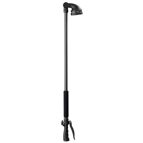 Orbit 3 Pack 9 Pattern Turret Head Water Hose Wand with Ratcheting Head and Long 36 Inch Handle - Heavy Duty Garden Watering Tool for Lawns, Plants & Outdoor Cleaning - 56584