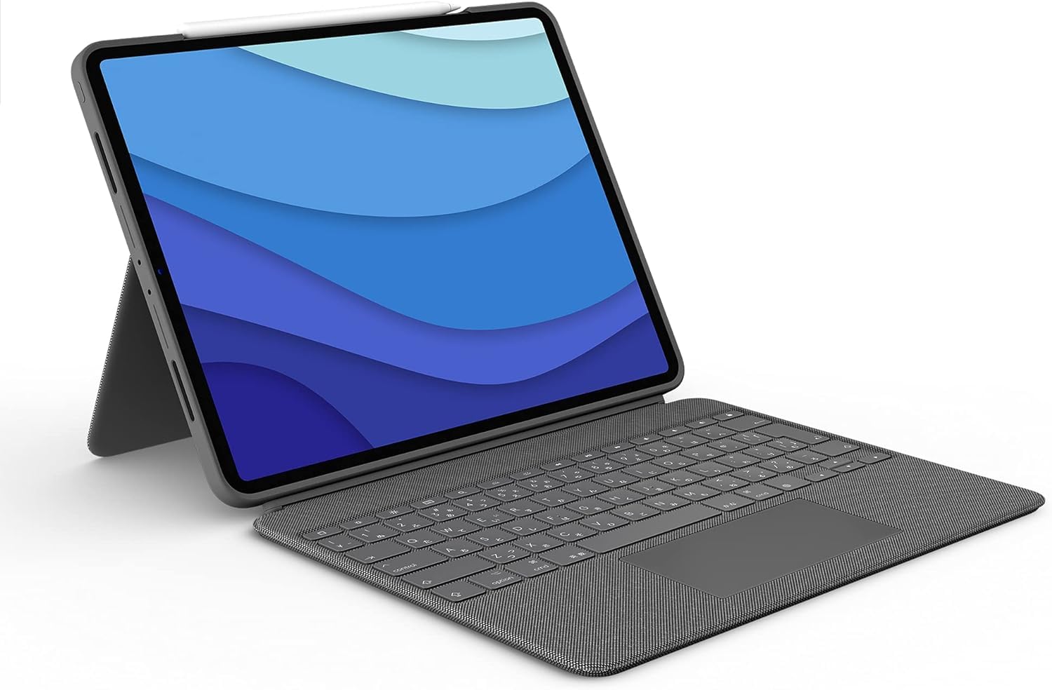 Logitech Combo Touch Keyboard Case for iPad Pro 12.9-inch (5th & 6th Gen 2021-2022) - Detachable Backlit Keyboard with Trackpad, Kickstand & Smart Connector - Gray (Renewed) - Perfect for Work, Study & Creative Projects