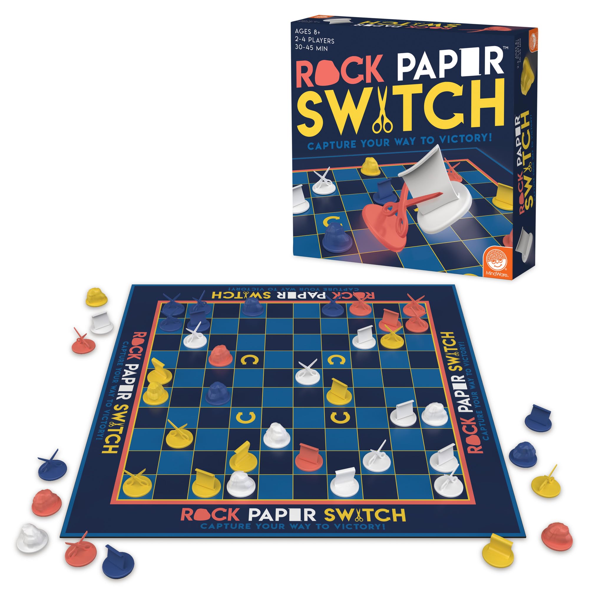 Mindware Rock Paper Switch Game - Fun Family Board Game for Kids & Adults - Perfect for Parties, Game Nights & Indoor Activities