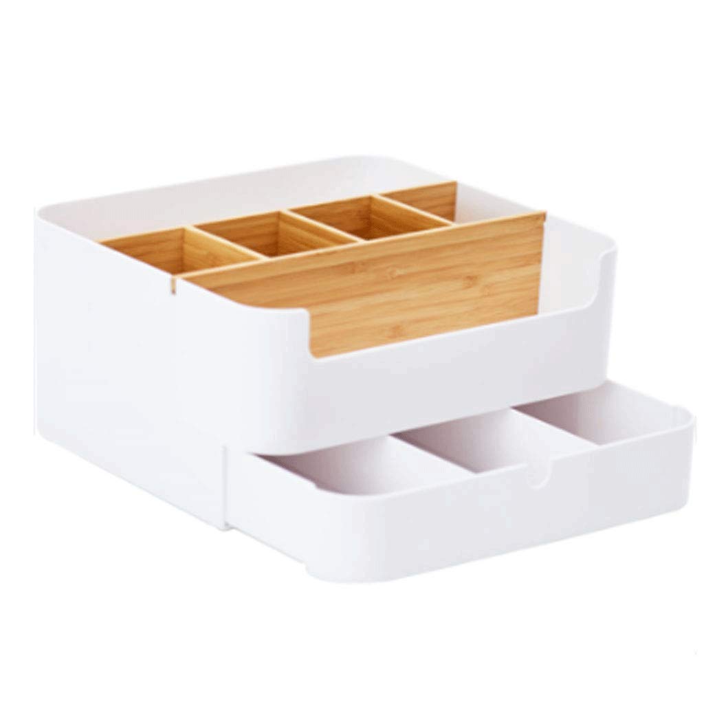 WSZJJ Acrylic Drawer Beauty Organizer - 3-Tier Cosmetic Storage Box for Makeup Brushes, Lipsticks & Jewelry | Perfect for Home Vanity, Office Desk & Bathroom Organization