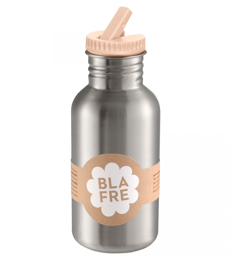 Blafre 500ml Peach Water Bottle with Flip Lid - Leakproof & BPA-Free for Gym, Hiking & Everyday Hydration