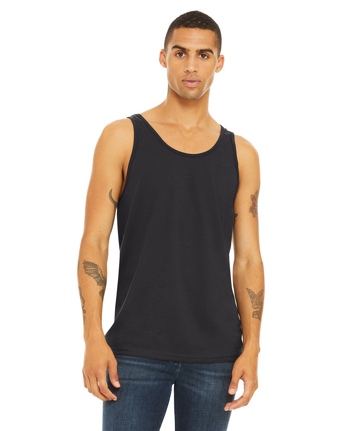 Bella + Canvas 3480 Unisex Jersey Tank Top - Soft Cotton Spaghetti Strap Casual Shirt for Men & Women - Perfect for Gym, Beach, Summer Outfits & Layering