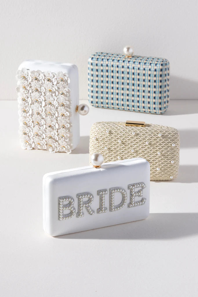 Elegant Pearl Wedding Clutch for Bride - Perfect for Bridal Showers, Receptions & Formal Events