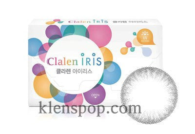 Clalen Iris M Claire Brown & Grey (2Pcs) Monthly Colored Contact Lenses - Natural Eye Color Enhancement for Daily Wear & Special Occasions