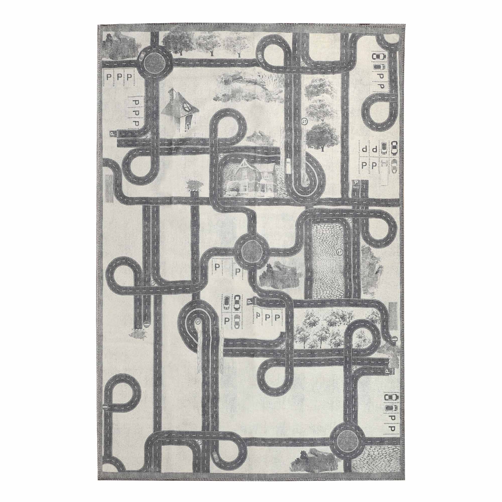 Non-Slip Kids Playroom Rug - Washable Nursery Carpet for Indoor Use | Safe Play Area Mat for Toddlers & Children | Perfect for Daycare, Bedroom, and Playroom Flooring