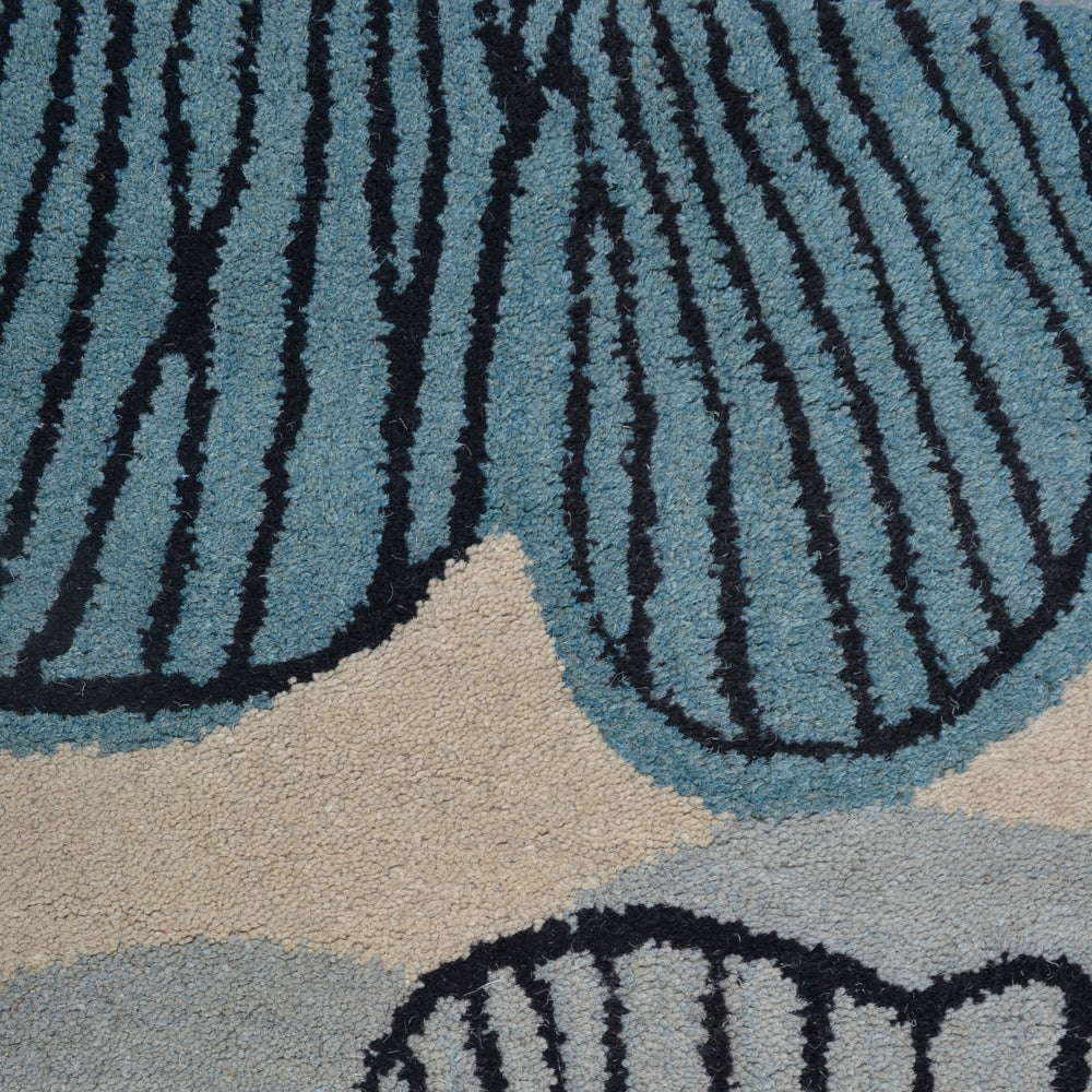 Canterbury Bells Hand Tufted Wool Rug - Soft & Durable Non-Slip Area Rug for Living Room, Bedroom & Nursery Decor