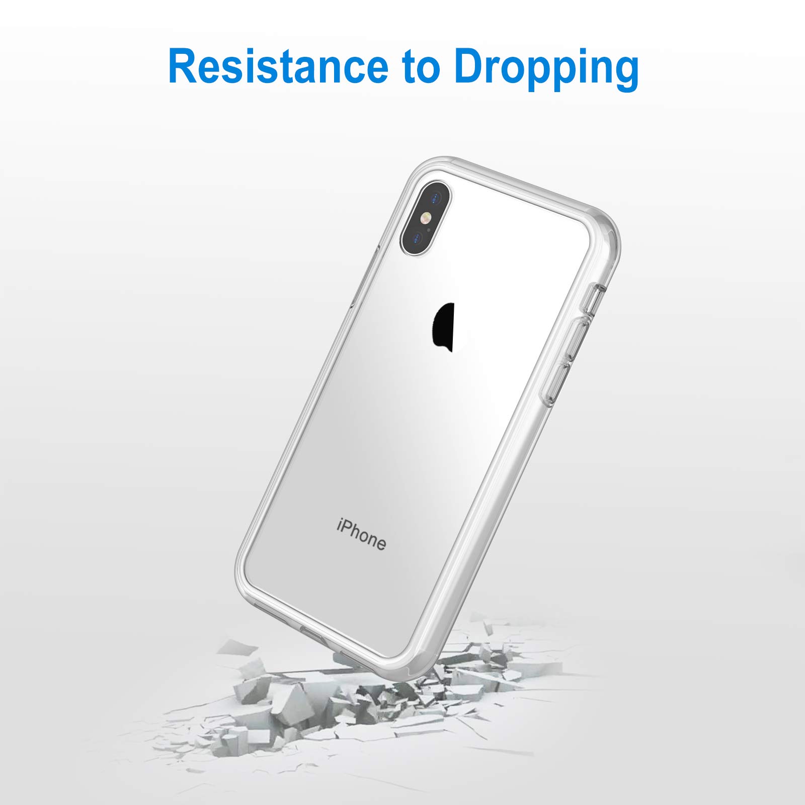 JETech iPhone X/Xs Bumper Cover & Privacy Screen Protector for Secure Browsing